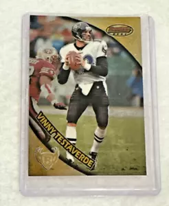 Carta Calcio 1997 Bowmans Vinny Testaverde Best Refractors Ravens #82 Vintage - Foto 1 di 2