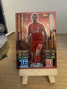 MATCH ATTAX 2015/16 LE5 JORDAN HENDERSON BRONZE LIMITED EDITION MINT - Picture 1 of 2