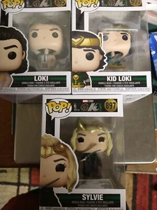 Funko Pop! Marvel Loki Sylvie, Loki, Kid Loki, 895,897,900. Nagelneu! - Bild 1 von 6