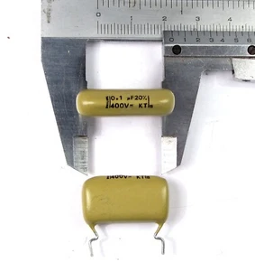 2 piezas Mostaza 0,1uF 100nF 400V Condensador radial Philips Mullard Marshall Vox - Imagen 1 de 1