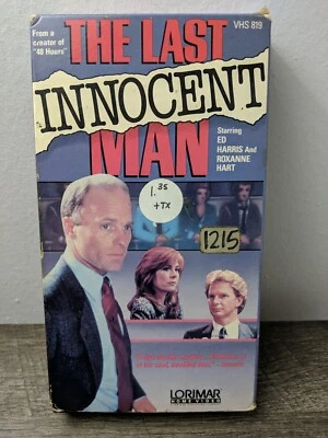 The Last Innocent Man VHS 1987 TV Movie Rare HTF Ed Harris Roxanne Hart - Image 1 of 2