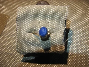 12X10MM CORNFLOWER BLUE LINDE STAR SAPPHIRE RING 925 STERLING SILVER SIZE 9 - Picture 1 of 6