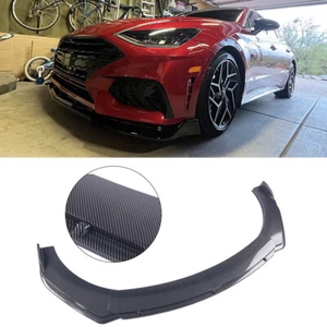 Carbon Fiber Style Car Front Bumper Lip Splitter Spoiler Fit For Hyundai Sonata - Picture 1 of 13