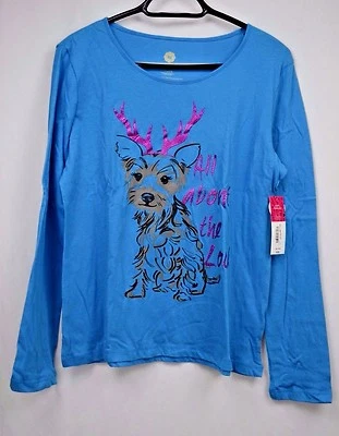Camiseta Total Girl Navidad Manga Larga Talla Grande L (141/2-161/2), XL (18.5) Foto 1 de 4
