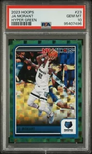 Ja Morant 2023 NBA Hoops Asia Exclusive Green Hyper SSP /25 Gem Mint PSA 10 - Picture 1 of 3