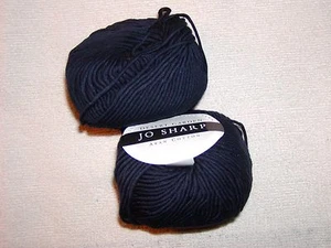 2 SKEINS-JO SHARP - DESERT GARDEN. Aran Cotton Blend. #208- NAVY INK - Picture 1 of 2