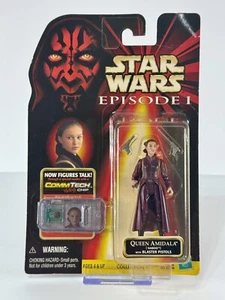 Star Wars Episode I ~ Queen Amidala Figurine ~ With Blaster Pistols & Comm Chip - Picture 1 of 6