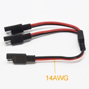 Cable de alimentación automotriz divisor SAE 1 a 2 SAE macho a hembra 30 cm 14 AWG - Imagen 1 de 5