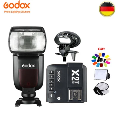 Godox TT685IIN TTL HSS Blitz Aufsteckblitz +X2T-N Auslöser für Nikon+Blitzhalter - Bild 1 von 4