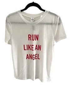 Victoria’s Secret Sport "Run Like An Angel" Short Sleeve T-Shirt Size S NWT - Picture 1 of 3