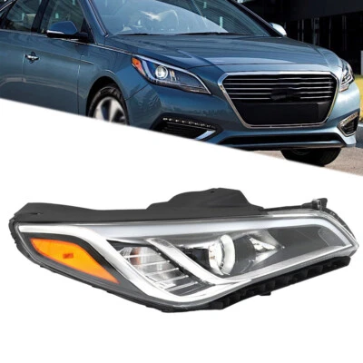 Headlight Assembly For Hyundai Sonata 2015-2017 Headlamp Passenger Side Halogen - Image 1 of 4