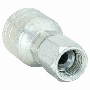 EATON WEATHERHEAD 06Z-606 Straight Swivel Crimp Fitting,3/8" I.D.,9/16",F,JIC - Picture 1 of 2