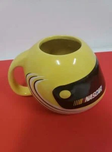 NASCAR Racing Sherwood Helmet Coffee Cup Ceramic Oversize Mug Yellow - Picture 1 of 6