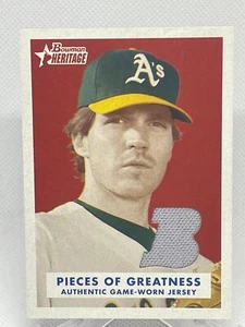 Barry Zito 2006 Bowman Heritage Game Used Jersey Pieces of Greatness #PG-BZ XebX - Picture 1 of 2