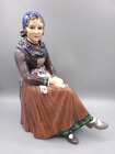 Large Porcelain Figure - Amager Girl in National Costume - Dahl Jensen #1110