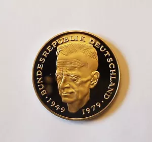 1980-G West Germany (Karlsruhe) 2 Mark, Kurt Schumacher, GEM proof, KM-149 (GE3) - Picture 1 of 4