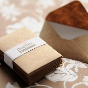 Mini envelope in assorted pattern or kraft paper, 2.25" x 1.5", handmade [30/pk] - Picture 1 of 10