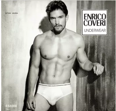6 PEZZI SLIP UOMO ENRICO COVERI ART. ES1000 IN COTONE ELASTICIZZATO TAGLIA 4-7 - Immagine 1 di 4