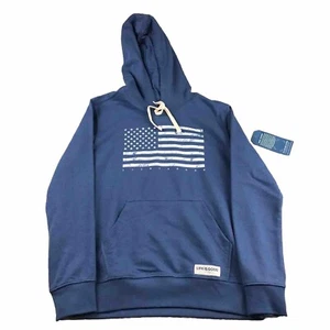 Life Is Good Hoodie Mens Small Blue Long Sleeves Pullover Hooded Sweatshirt NWT - Picture 1 of 14