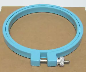 New 4" Round Light Blue Plastic Hand Embroidery Hoop  - Picture 1 of 1