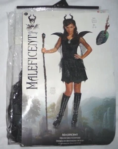 Disfraz Disney Maléfica De Lujo Niñas Halloween Disfraz Set Tween Jrs 7-9 NUEVO - Imagen 1 de 3