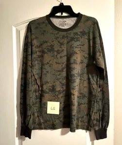 Rothco Military Tactical Long Sleeve Camo T-Shirt LG - Picture 1 of 1
