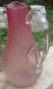 Broc à Rafraîchir en Cristal Givré Rose (modéle de baccarat ) - Foto 1 di 1