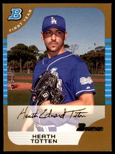 2005 Bowman Gold Heath Totten Rookie Los Angeles Dodgers #299
