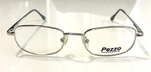 New Silver PEZZO Eyeglasses Rectangular Frames ~ Discontinued Model ~ Ships FREE - Picture 1 of 5