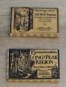2 Vintage Packs of Mini Photos - Long's Peak Region & Fall River Region Colorado - Picture 1 of 4