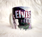 Elvis Signature Graceland grafika kubek do kawy biały