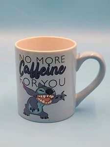 Tazza Stitch Ceramica Niente Più Caffeina Lilo Disney - Foto 1 di 6