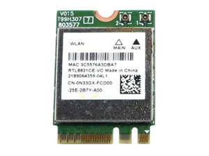 REALTEK RTL8821CE-VC M.2 2230 PCI-E USB WIFI 5 802.11AC BLUETOOTH 5.0 CARD N33GX - Picture 1 of 2