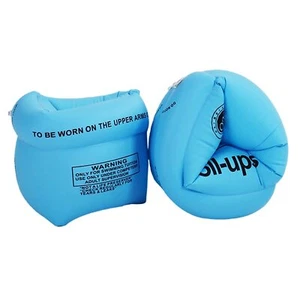Inflatable Arm Bands Floatation Sleeves Water Wings Swimming Arm Floats - Picture 1 of 7