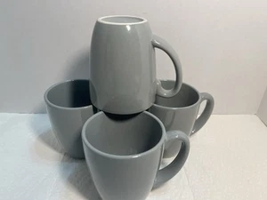 4 Corelle Corning Stoneware Grey Mugs Cups Coffee Set MCM 1553 - Picture 1 of 6