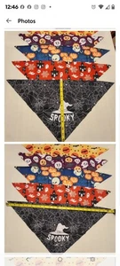 Niedliche Halloween Druck Hund Haustier Halstücher Bandanas 5er Set dreieckig 24×12" - Bild 1 von 1