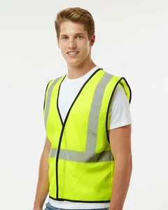 π₯ Kishigo Unisex Hook-and-Loop Mesh Vest Safety Reflective Up To 5XL 1571-1572 - Picture 1 of 7