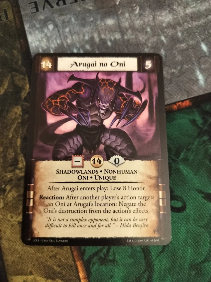 L5R CCG TCG. Legends of the Five Rings: Arugai no Oni - Image 1 of 1