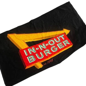 In N Out Burger Neon Arrow Sign Beach Towel 33 X 58 - Picture 1 of 3