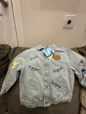 Disney Winnie The Pooh Kids Denim Jacket Size 4T - Image 1 of 3