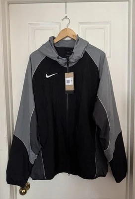 Nike Men’s 2XL Strike+ Water-Repellent Hooded Soccer Jacket Black HJ3802-011 - Image 1 of 4