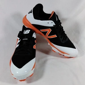 New Balance Orange/White Baseball Cleats Rubber Cleats Size 14-New in Box - Picture 1 of 5