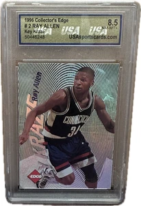 1996 Collector's Edge Rookie Rage Ray Allen Key Kraze USA 8.5 - #'d 2982/3200 - Picture 1 of 3