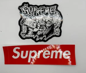 Pegatina Supreme Blowout blanco y negro de Rob Zombie FW25 - Imagen 1 de 5