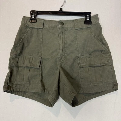 Pantalones Cortos Gap Para Mujer Grandes Verde Oliva Carga Ripstop Utilidad Bolsillo Algodón Senderismo Foto 1 de 4