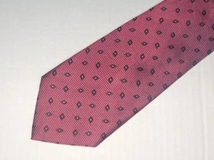 LANDS' END [ GEOMETRIC ] men's tie 100% Silk Made in China - Picture 1 of 3