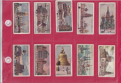 WILLS - GEMS OF RUSSIAN ARCHITECTURE -  ISSUED 1917 - 10 CARDS - LOW NUMBERS - Image 1 of 2
