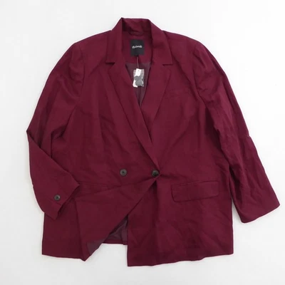 Blazer Madewell NH457 Plus Drapeweave Caldwell Doble Pecho Rojo Borgoña 2X Foto 1 de 4