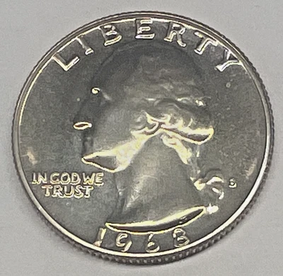 1968 S Proof  Washington Silver Quarter - Image 1 of 2