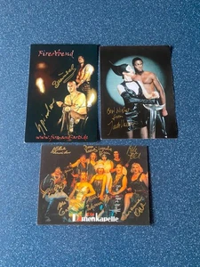 3 Autogrammkarten/Foto  Die Damenkapelle,FireAbend,  signiert - Bild 1 von 9